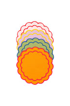 Colorful Scallop 4'lü Bardak Altlığı