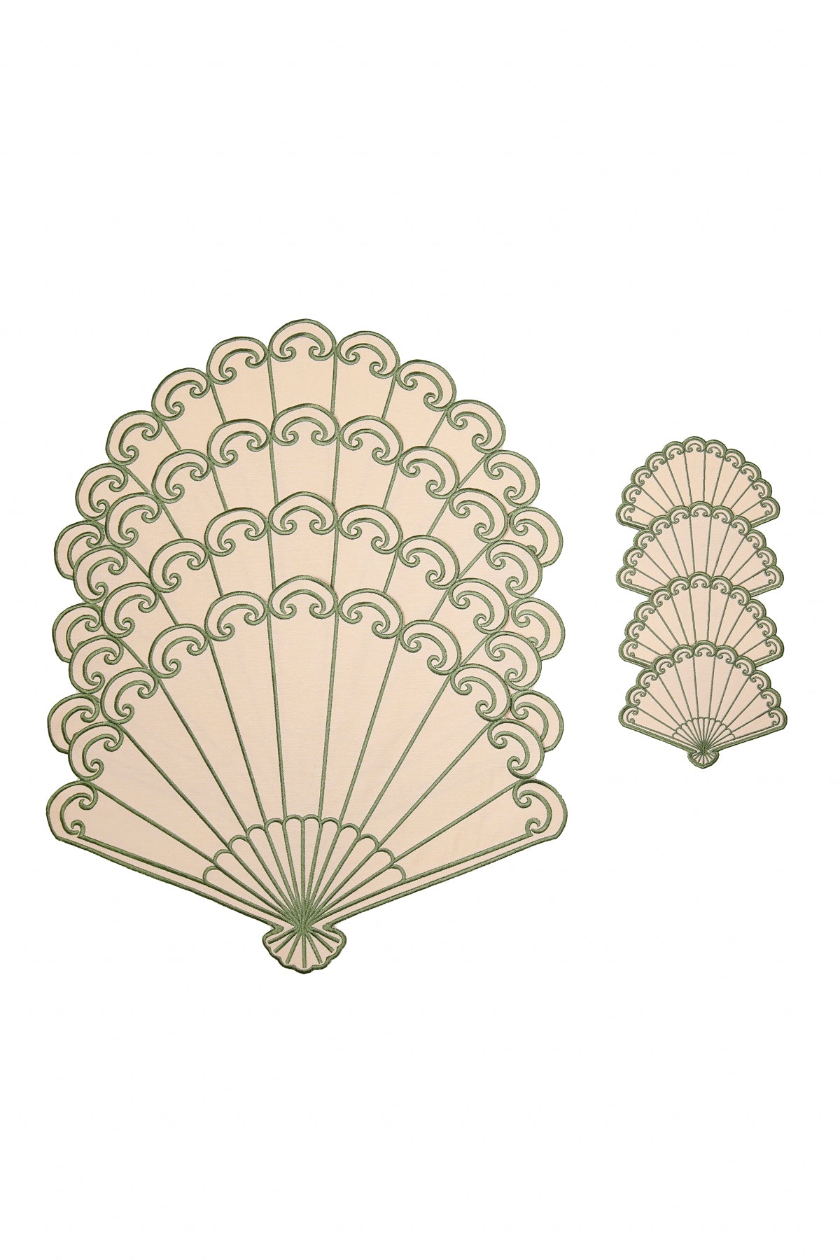 Gold Camellia Placemat + Coaster (Set of 4)
