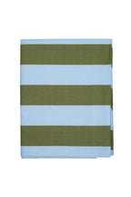 Olive & Blue Stripes