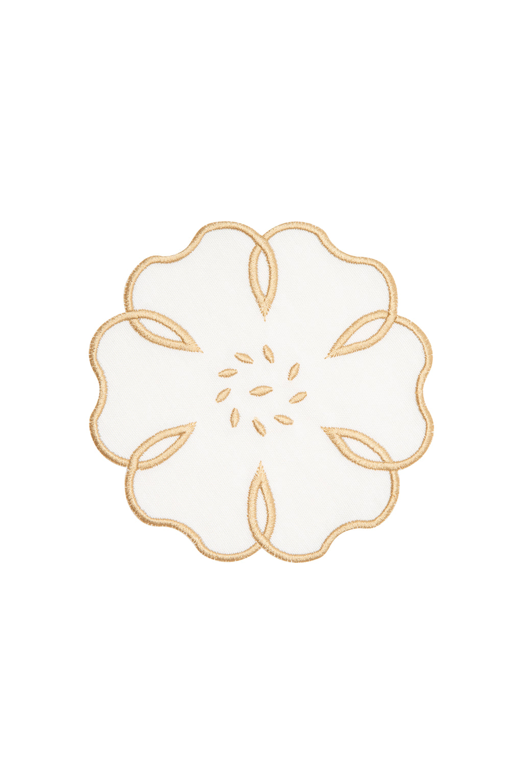 Gold Camellia 4'lü Bardak Altlığı