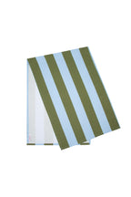 Olive & Blue  Stripes
