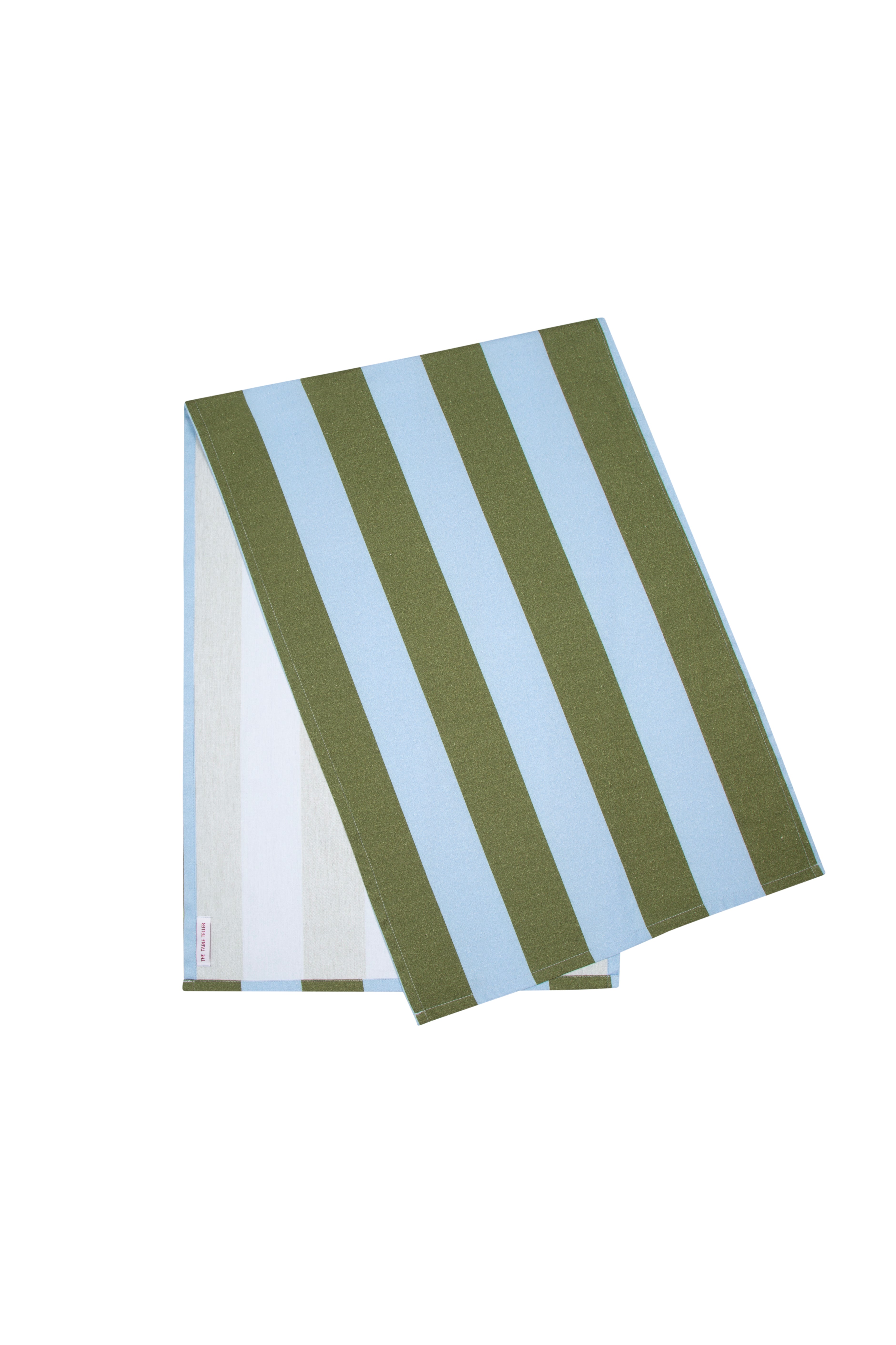 Olive & Blue  Stripes