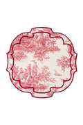 Lilly Red Scallop Napkin (Set of 2)