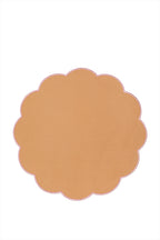 Bicolor Rose&Beige Scallop Amerikan Servisi + Peçete