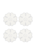 Silver Camellia Cocktail Napkin (Set of 4)