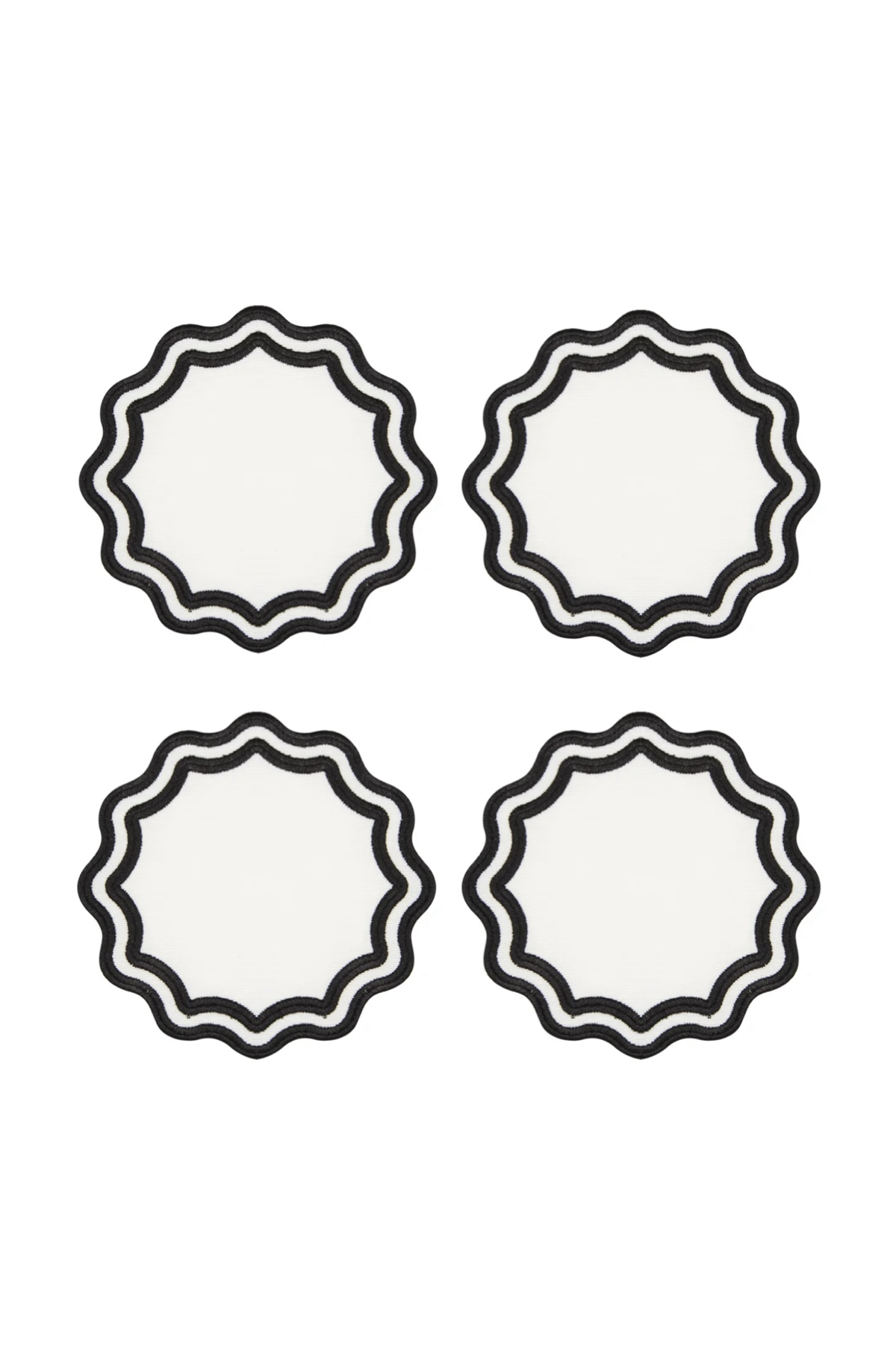 Green Wave Cocktail Napkin (Set of 4)