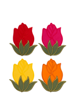 Görseli Galeri görüntüleyiciye yükleyin, Colorful Rosie 4'lü Bardak Altlığı