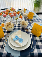 Mavi Kurdele Peçete Halkası (4'lü)