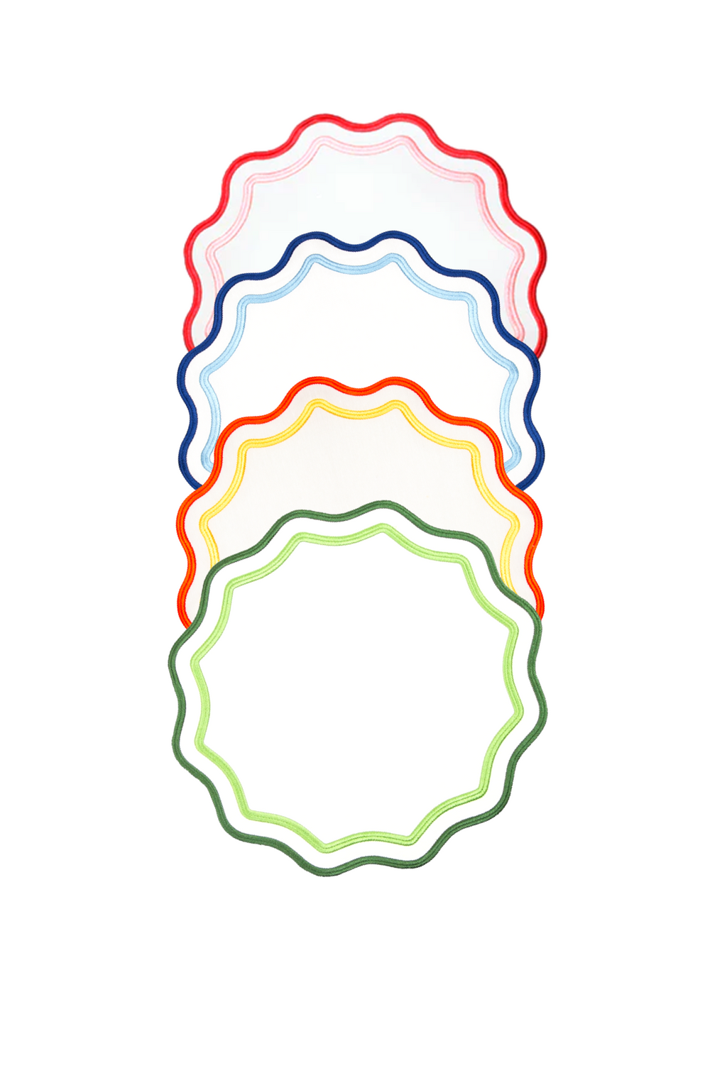 Colorful Scallop Placemat (Set of 4)