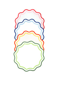 Colorful Scallop Placemat (Set of 4)