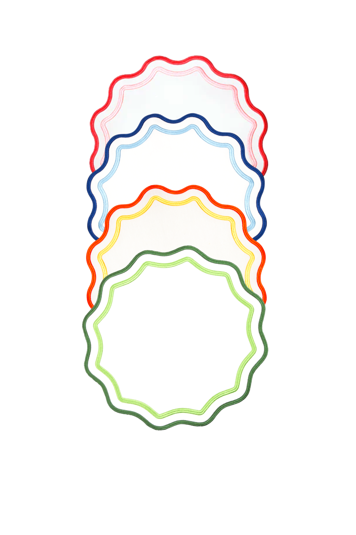 Colorful Scallop Placemat (Set of 4)