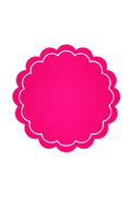Fuchsia Scallop 2'li Amerikan Servisi