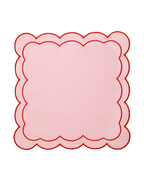Rose&Red Scallop Napkin (Set of 2)