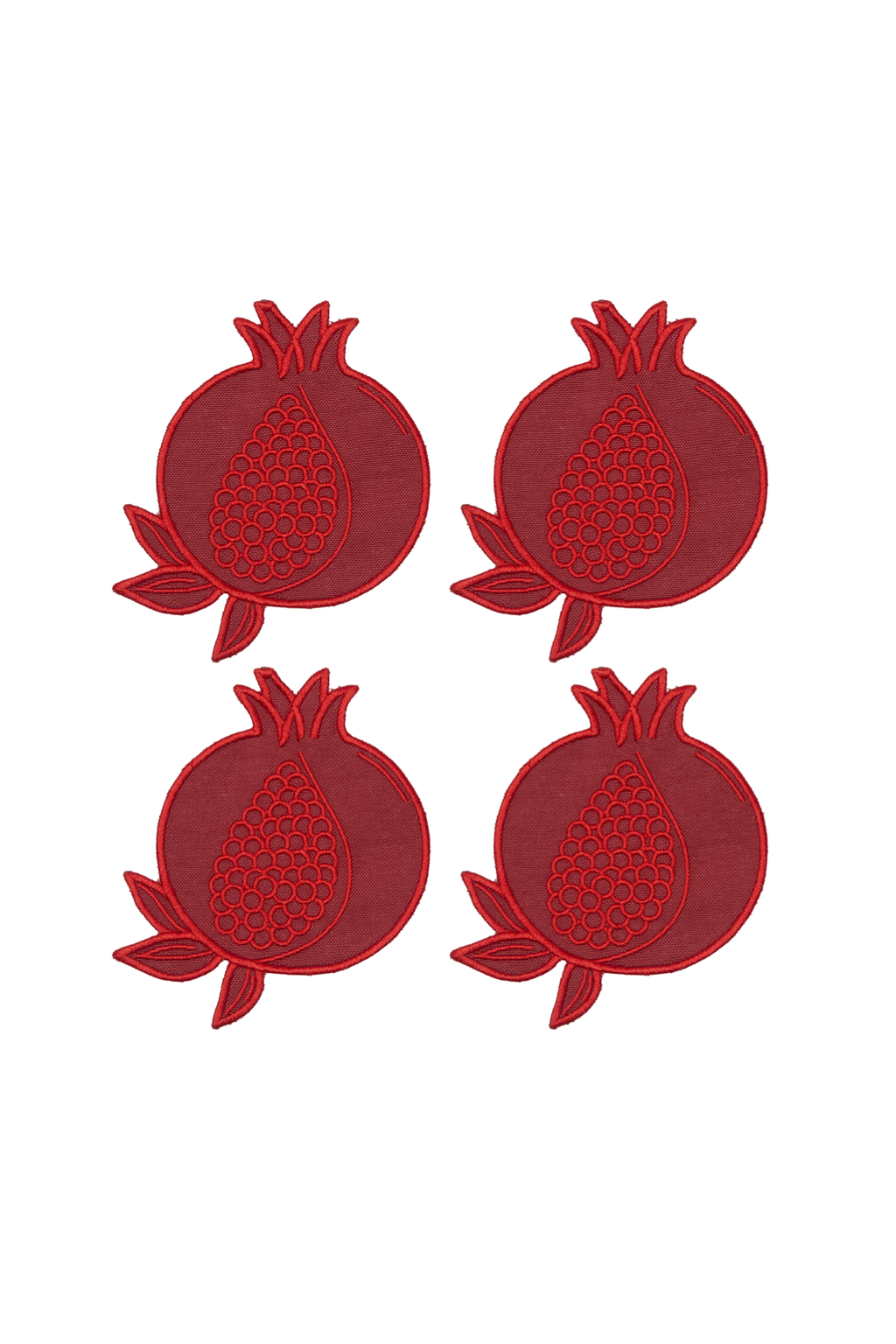 Pomegranate 4'lü Bardak Altlığı