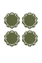 Green Wave Cocktail Napkin (Set of 4)