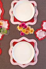 Load image into Gallery viewer, Rose&amp;Burgundy Wave Placemat (Set of 2)
