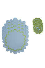 Load image into Gallery viewer, Baby Blue&amp;Green Paloma (Set of 4)
