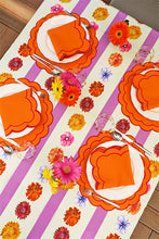 Load image into Gallery viewer, Orange Scallop Placemat (Set of 2)
