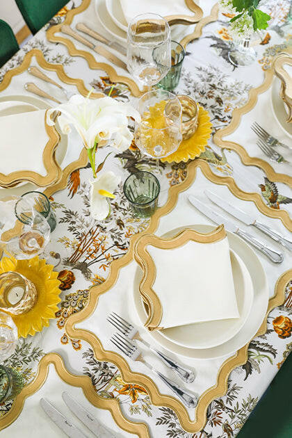 Beige Wave 2'li Amerikan Servisi