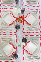 Pink Wave Placemat + Napkin