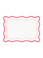 Pink Wave Placemat + Napkin