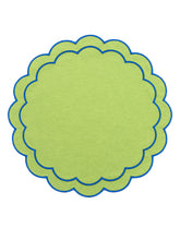 Load image into Gallery viewer, Green Scallop Placemat (Set of 2)

