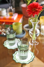 Load image into Gallery viewer, Green Wave Cocktail Napkin (Set of 4)
