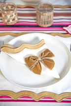 Bej Kurdele Peçete Halkası (4'lü)