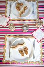 Bej Kurdele Peçete Halkası (4'lü)