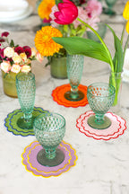 Colorful Scallop 4'lü Bardak Altlığı