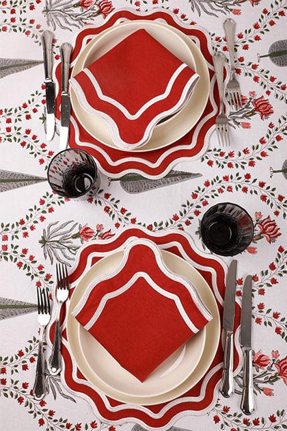 Burgundy Wave 2’li Peçete