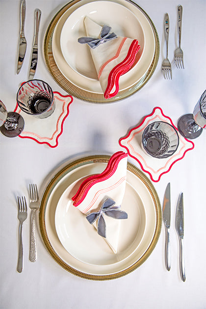 Gri Kurdele Peçete Halkası (4'lü)