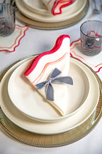 Gri Kurdele Peçete Halkası (4'lü)