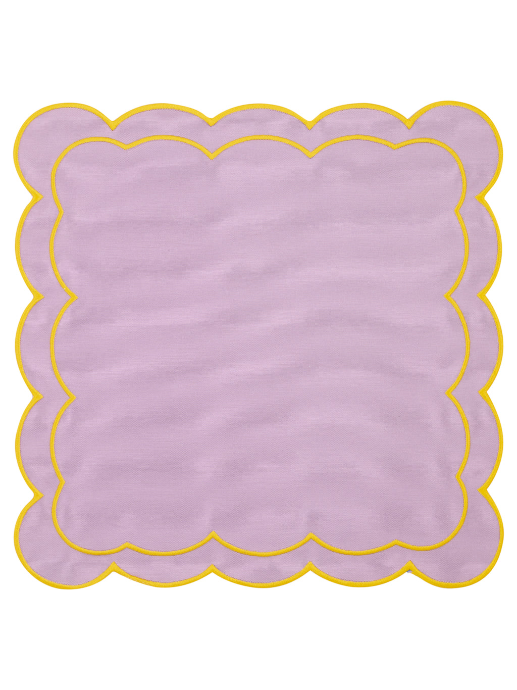 Lilac Scallop Amerikan Servisi + Peçete