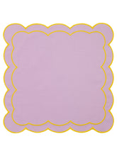 Load image into Gallery viewer, Lilac Scallop Placemat + Napkin

