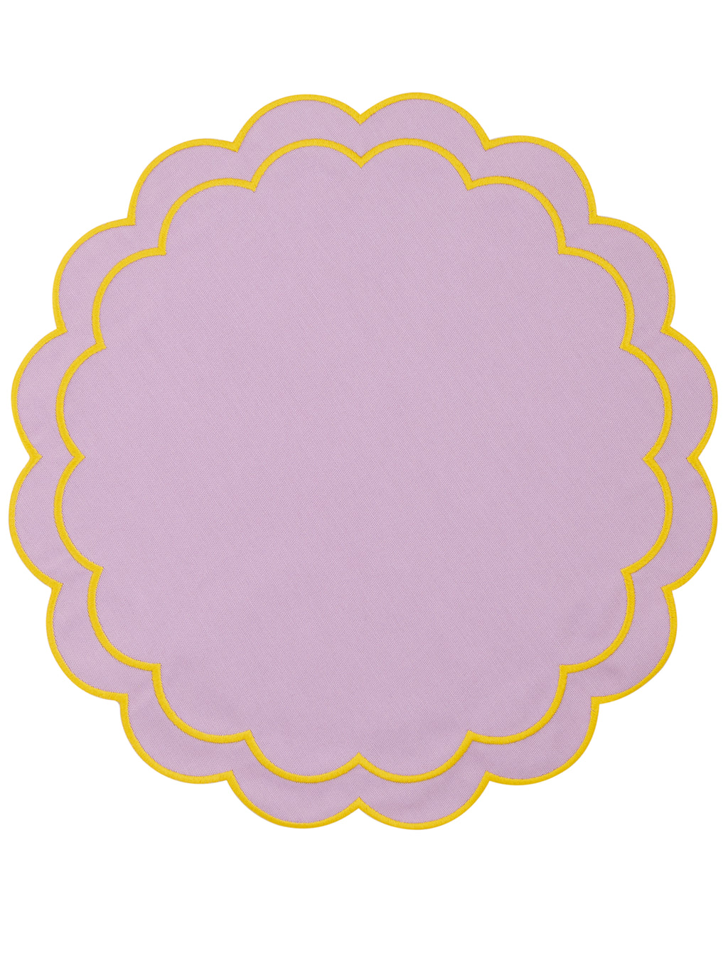 Lilac Scallop Amerikan Servisi + Peçete