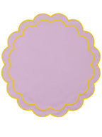 Lilac Scallop Amerikan Servisi + Peçete