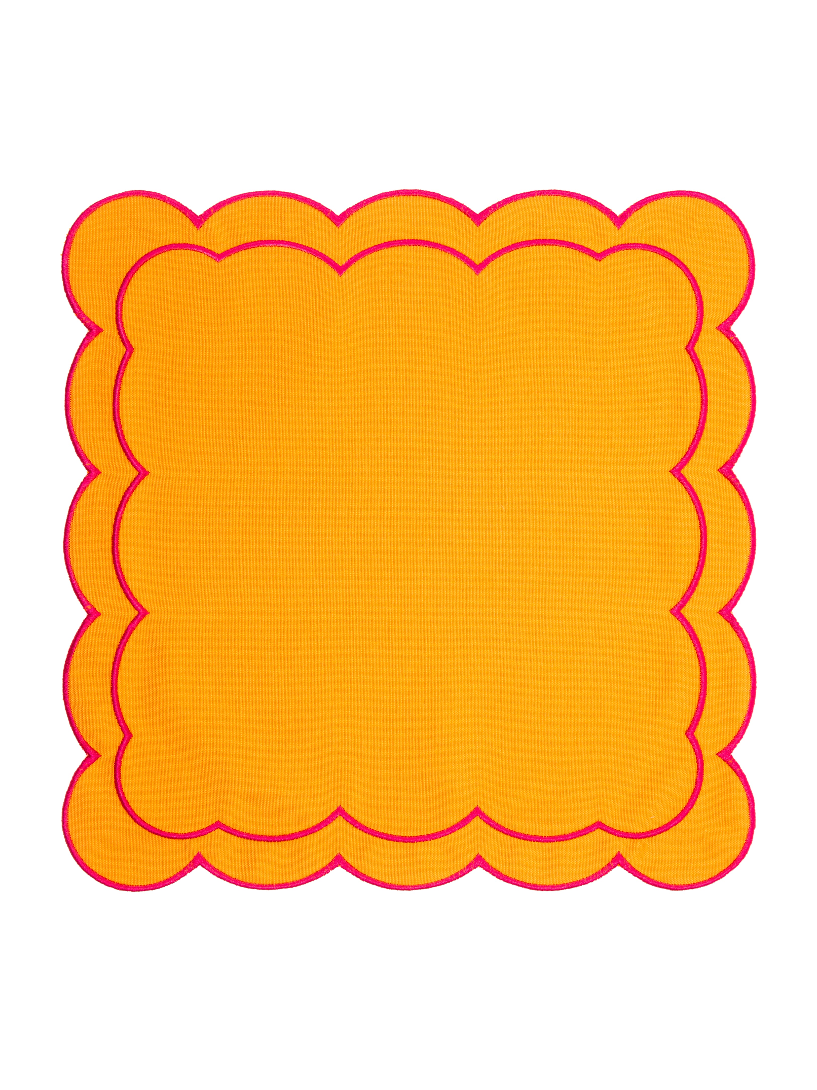 Orange Scallop Amerikan Servisi + Peçete