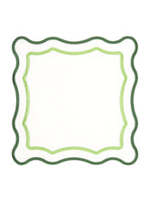Load image into Gallery viewer, Green Wave Placemat + Napkin
