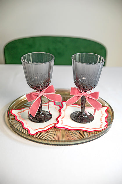 Pink Mini Napkin Bows (Set of 4)