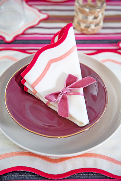 Pink Mini Napkin Bows (Set of 4)