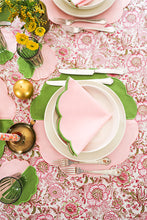 Load image into Gallery viewer, Bicolor Green-Rose Scallop Placemat (Set of 2)
