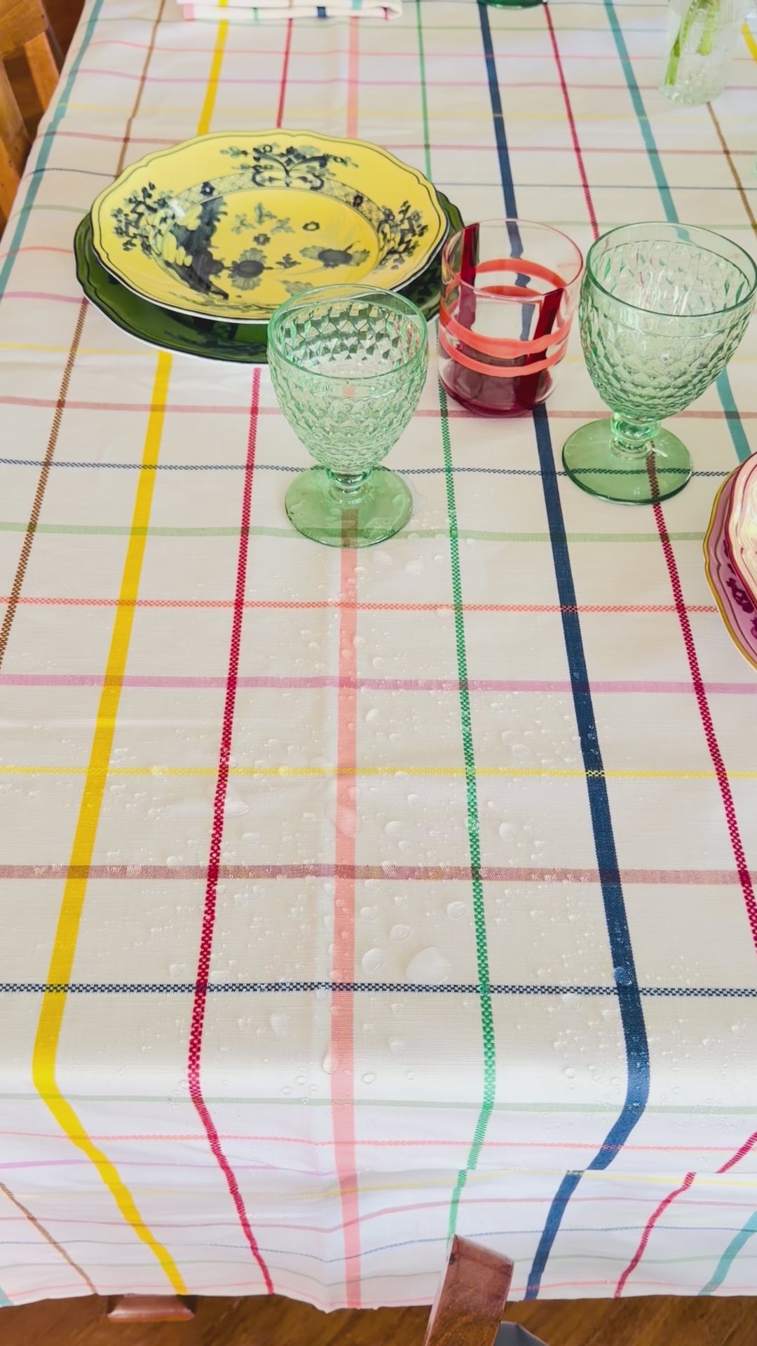 Ebony Toile Tablecloth