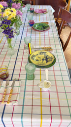 Ebony Toile Tablecloth