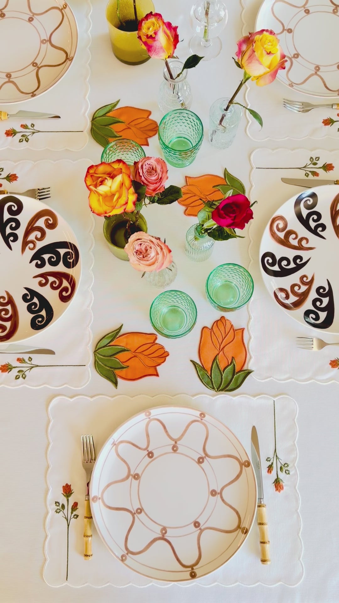 Camellia Placemat + Coaster (Set of 4)