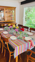 Ebony Toile Tablecloth