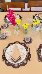 Green Wave Placemat + Napkin