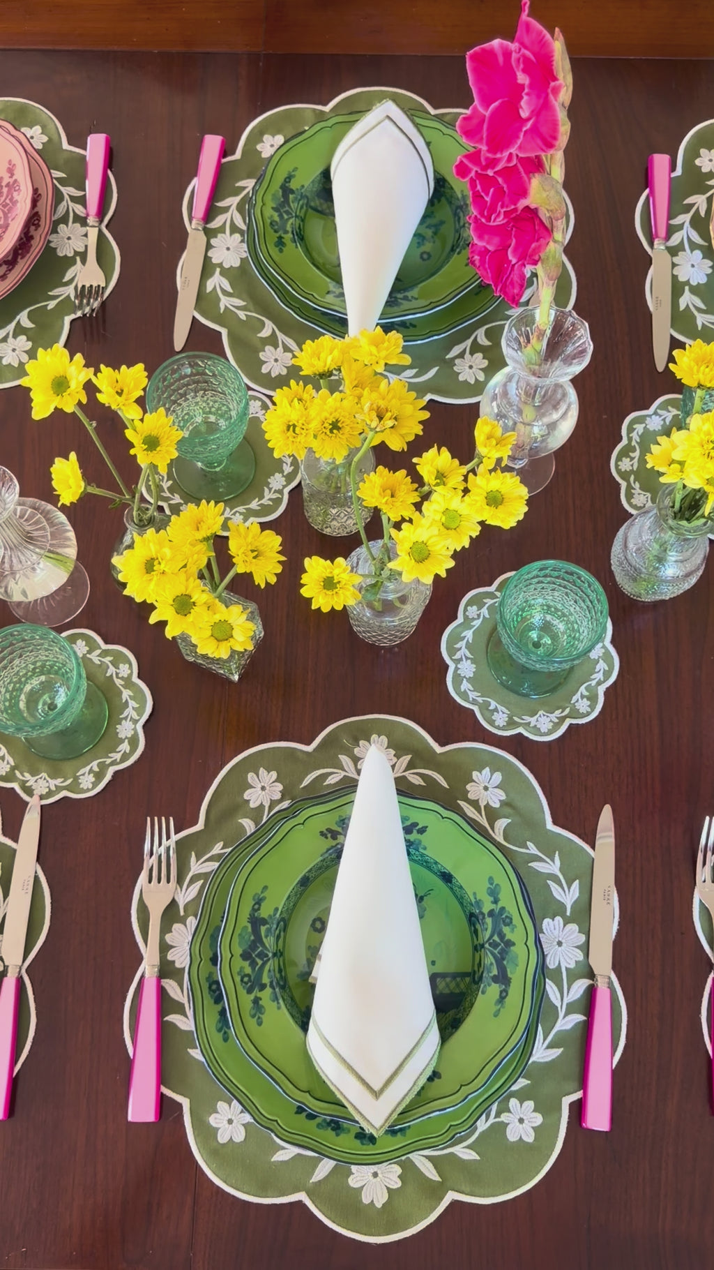 Green Wave Napkin (Set of 2)