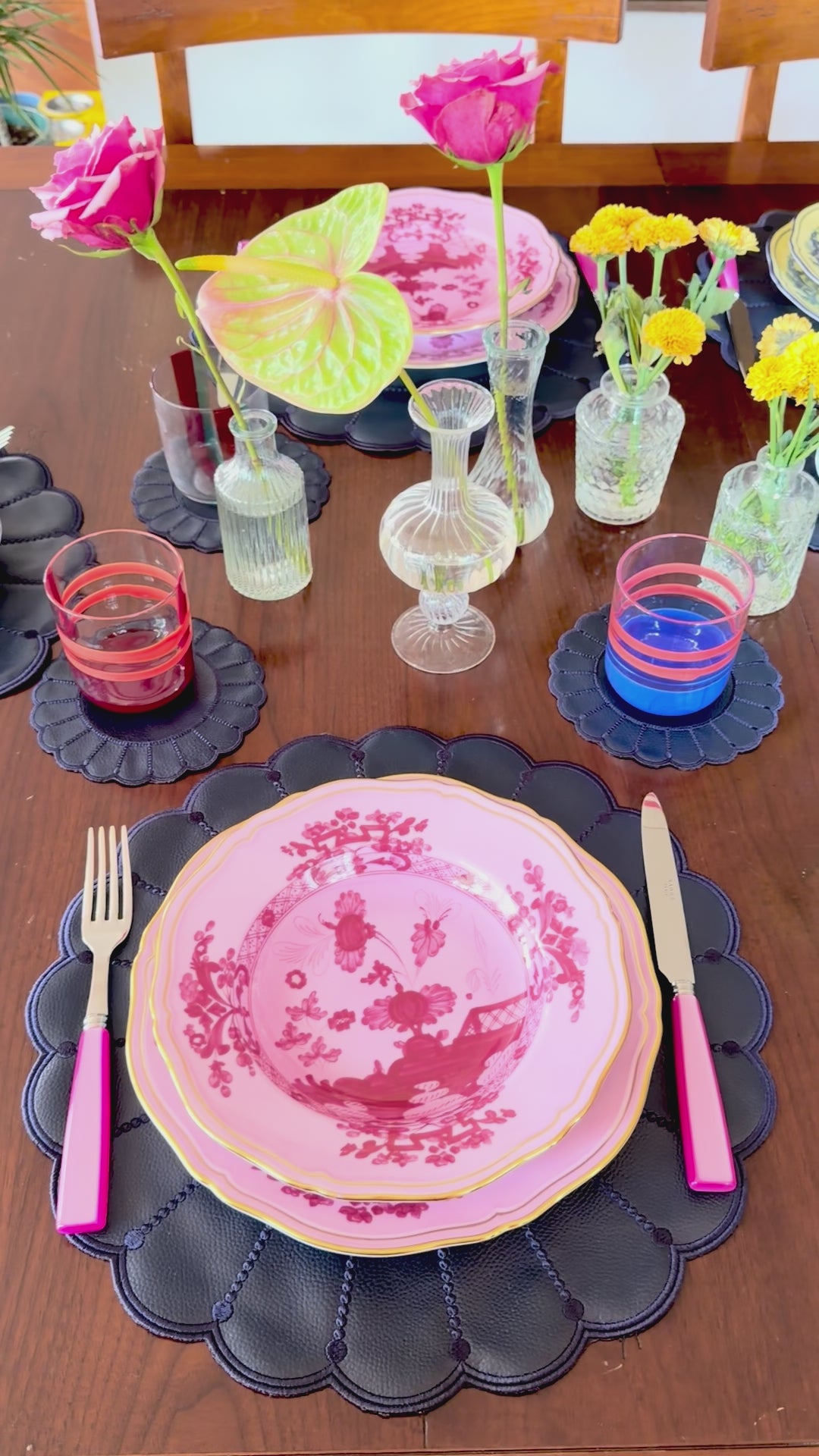 Camellia Placemat + Coaster (Set of 4)