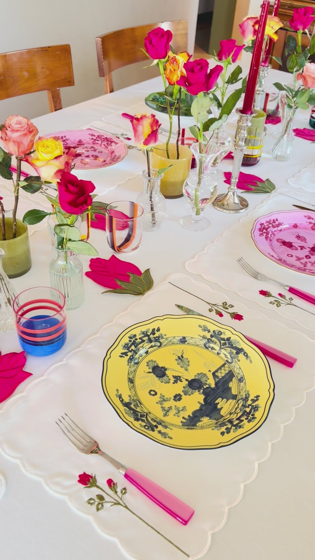 Camellia Placemat + Coaster (Set of 4)